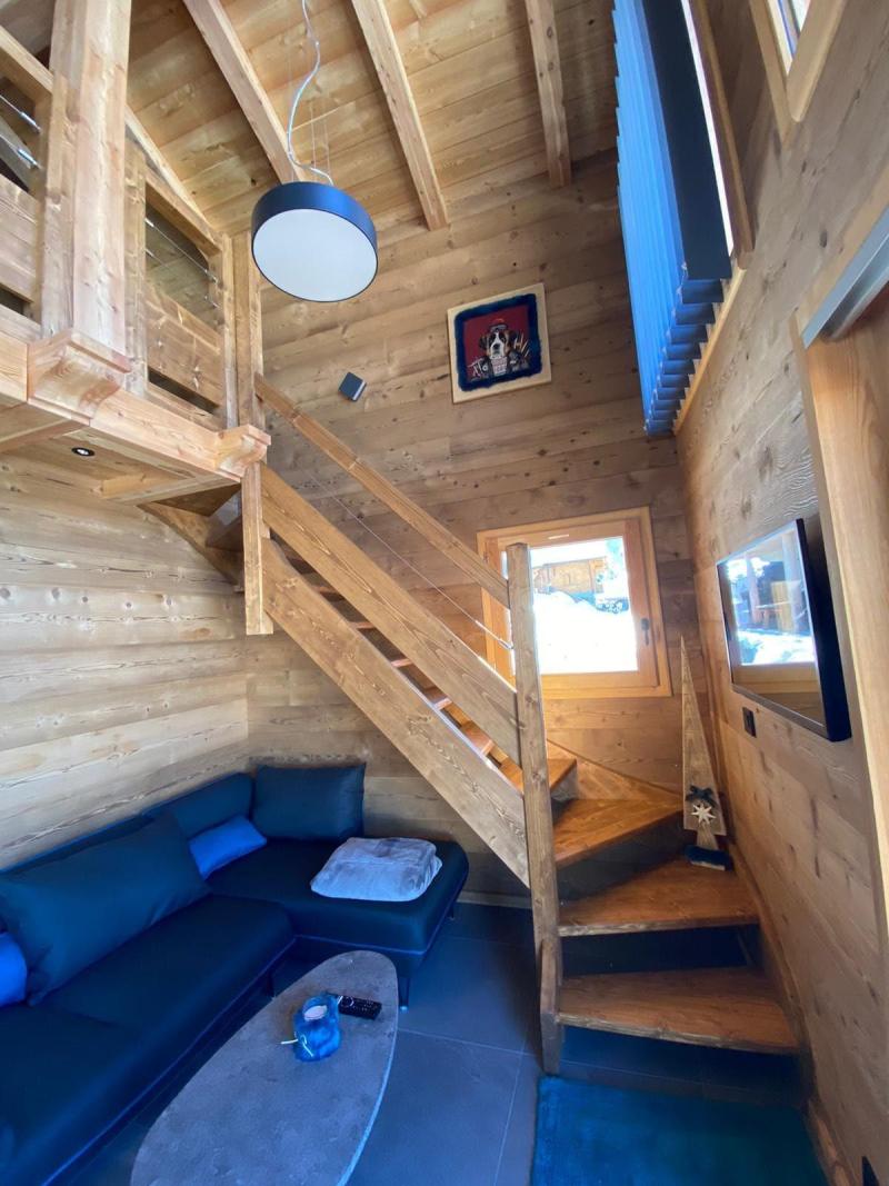 Skiverleih 2-Zimmer-Appartment für 4 Personen - Le petit chalet  - Châtel - Wohnzimmer