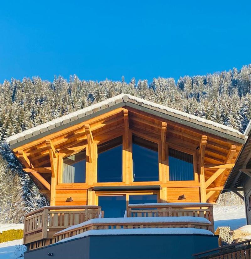 Rent in ski resort 2 room apartment 4 people - Le petit chalet  - Châtel - Winter outside