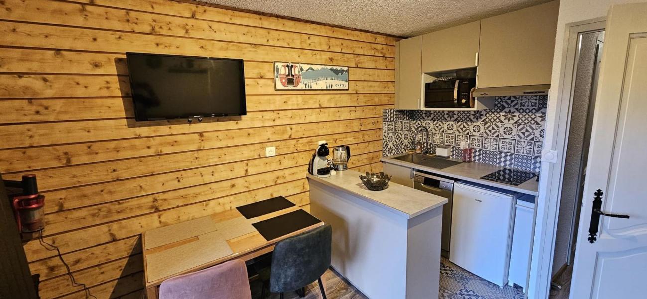 Rent in ski resort Studio sleeping corner 4 people - Résidence Anna Maria - Châtel - Kitchenette