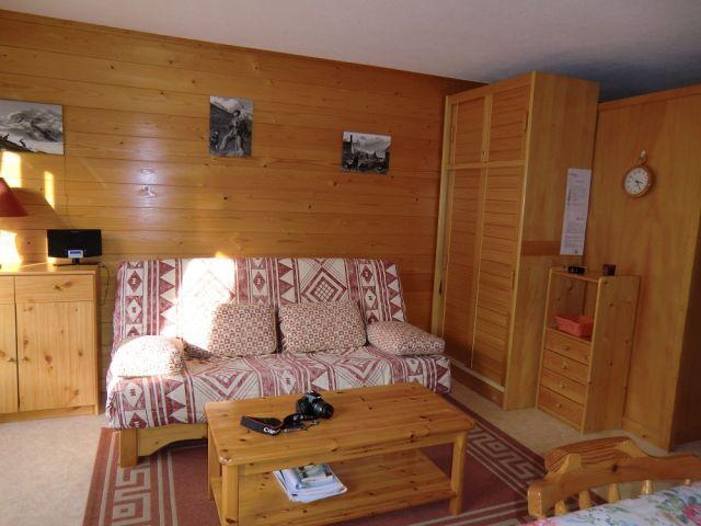 Rent in ski resort Studio sleeping corner 4 people - Résidence Chambron - Châtel - Living room