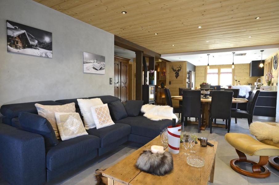 Ski verhuur Appartement 5 kamers 8 personen - Résidence Florence - Châtel - Woonkamer