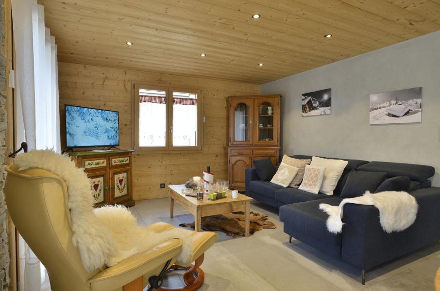 Ski verhuur Appartement 5 kamers 8 personen - Résidence Florence - Châtel - Woonkamer