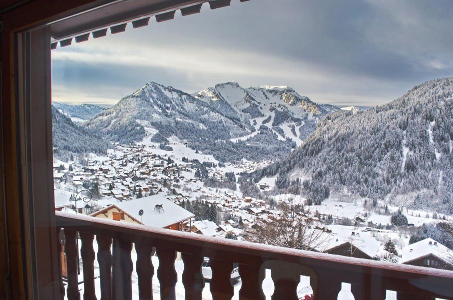 Skiverleih 2-Zimmer-Holzhütte für 4 Personen (6) - Résidence l'Alexandra - Châtel - Balkon