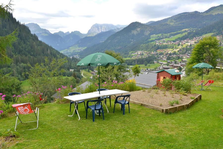 Skiverleih 3-Zimmer-Berghütte für 7 Personen (003) - Résidence le Blanchot - Châtel - Garten