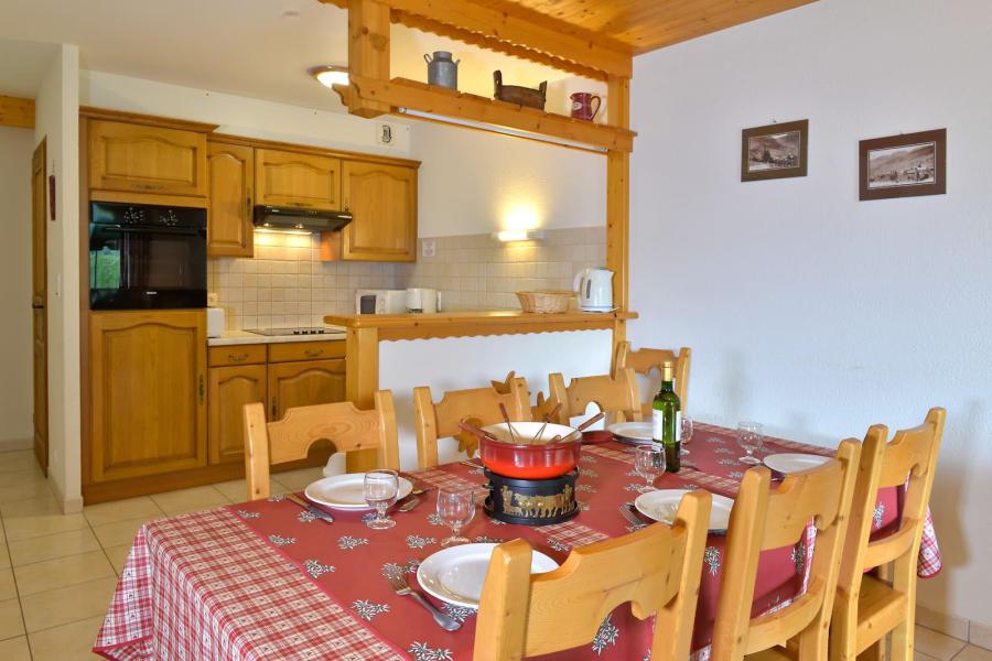 Ski verhuur Appartement 3 kamers bergnis 7 personen (003) - Résidence le Blanchot - Châtel - Woonkamer