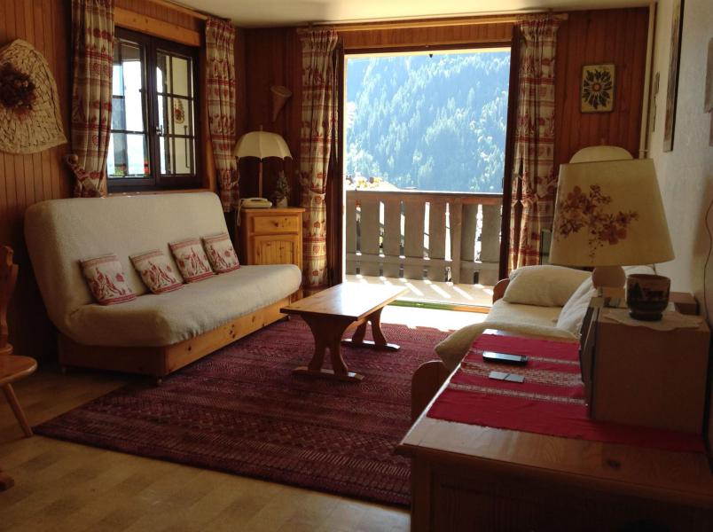 Rent in ski resort 2 room apartment 5 people (001) - Résidence le Caribou - Châtel - Living room
