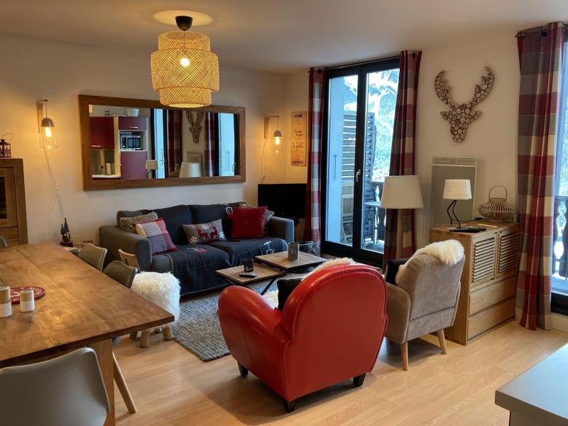 Ski verhuur Appartement 3 kamers 6 personen - Résidence Le Morclan - Châtel - Woonkamer