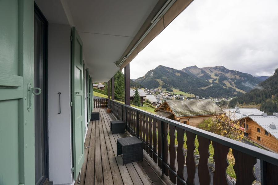 Ski verhuur Appartement 4 kamers 8 personen (9) - Résidence Le Morclan - Châtel - Balkon