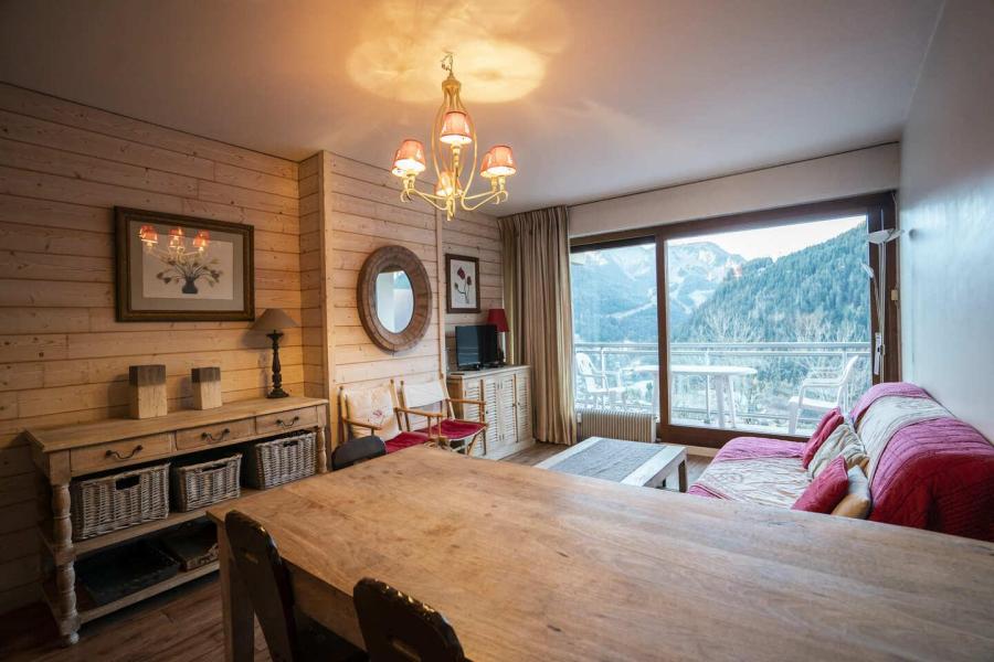 Ski verhuur Appartement 3 kamers 6 personen (18A) - Résidence le Solarium - Châtel - Woonkamer