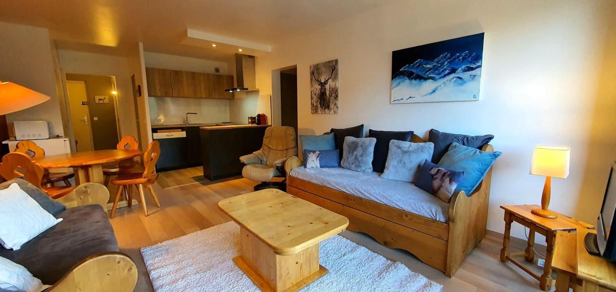 Ski verhuur Appartement 3 kamers 6 personen - Résidence le Soli - Châtel - Woonkamer