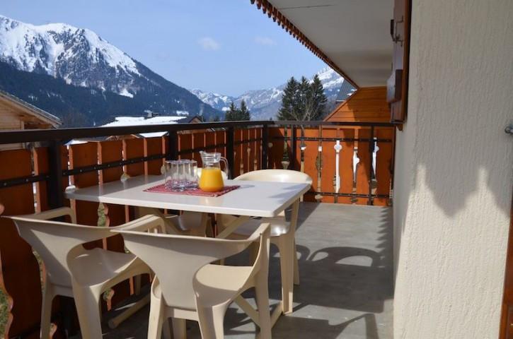 Skiverleih Studio für 4 Personen (TER031B) - Résidence le Terroit - Châtel - Terrasse