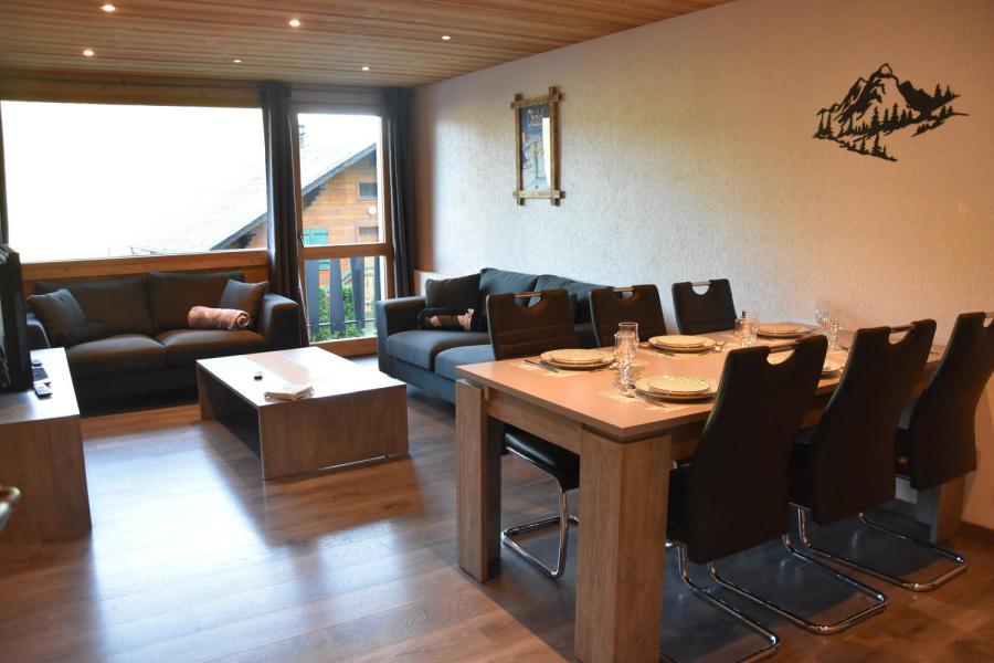 Ski verhuur Appartement 4 kamers 6 personen (RHO108) - Résidence les Rhododendrons - Châtel - Woonkamer