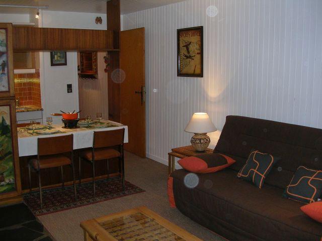 Rent in ski resort Studio 3 people (RHO504) - Résidence les Rhododendrons - Châtel - Living room
