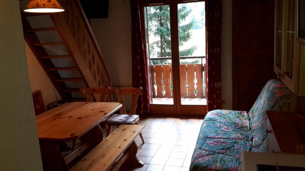 Skiverleih Wohnung 2 Mezzanine Zimmer 5 Leute (15B) - Résidence les Voinettes - Châtel - Wohnzimmer