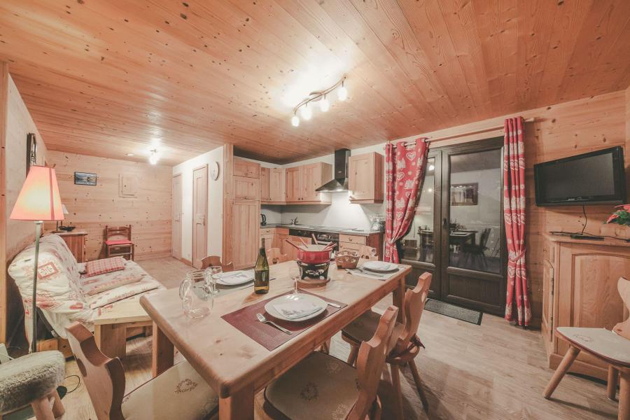 Ski verhuur Appartement 3 kamers 7 personen (CAN004) - Résidence Lou Candres - Châtel - Woonkamer