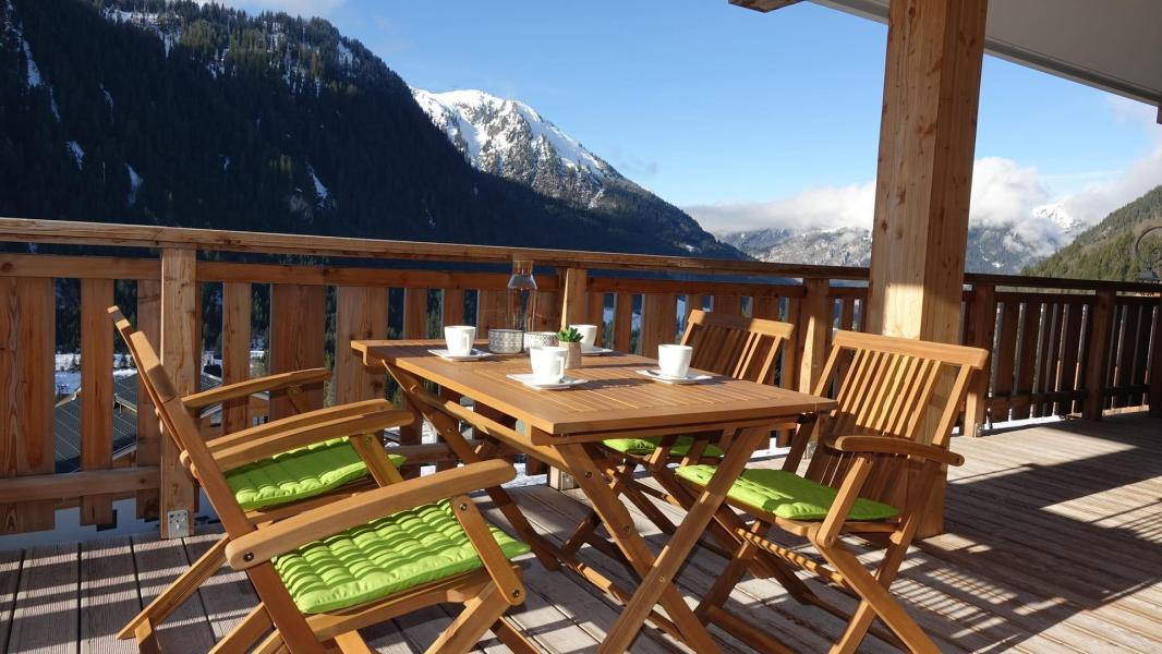 Alquiler al esquí Apartamento dúplex 3 piezas 7 personas (1) - Résidence O ROUGE - Châtel - Terraza