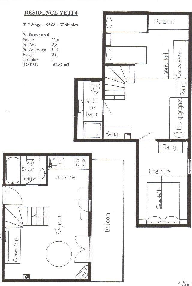 Location au ski Appartement duplex 3 pièces 6 personnes (YT4068) - Résidence Yéti - Châtel