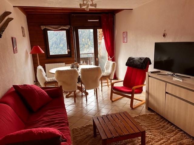 Ski verhuur Appartement 3 kamers 6 personen (30) - Résidence Yéti - Châtel - Woonkamer