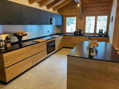 Skiverleih Triplex-Chalet 8 zimmer 15 Personnen - Chalet Au Bon Vieux Temps - Châtel - Küche