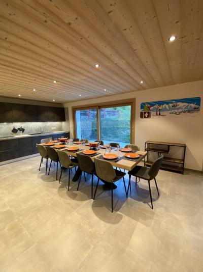 Skiverleih 6-Zimmer-Appartment für 12 Personen - Chalet La Ferme de Delphine et François - Châtel - Wohnzimmer