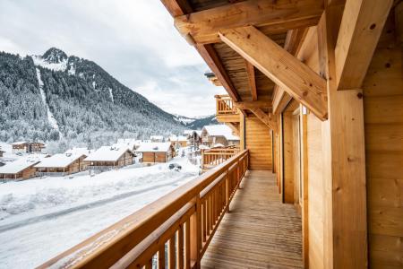 Urlaub in den Bergen 5-Zimmer-Appartment für 9 Personen (E1) - Chalet la Fontaine  - Châtel - Draußen im Winter