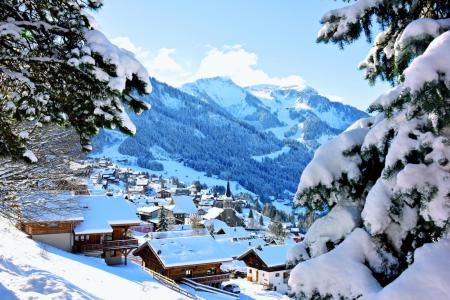 Skiverleih Chalet le Choucas - Châtel - Draußen im Winter