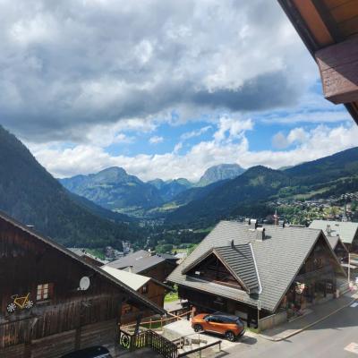 Skiverleih Chalet le Choucas - Châtel - Balkon