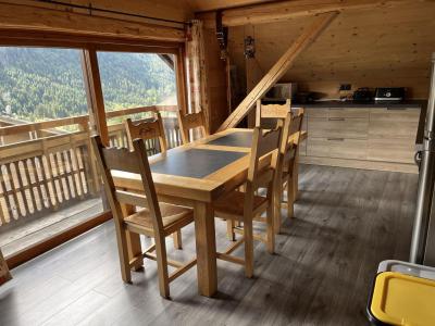 Ski verhuur Appartement 3 kamers 5 personen (002) - Chalet les Pivottes - Châtel - Woonkamer