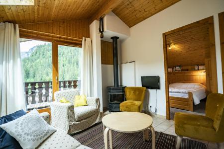 Ski verhuur Appartement 4 kamers 6 personen - La Résidence Forsythia - Châtel - Woonkamer