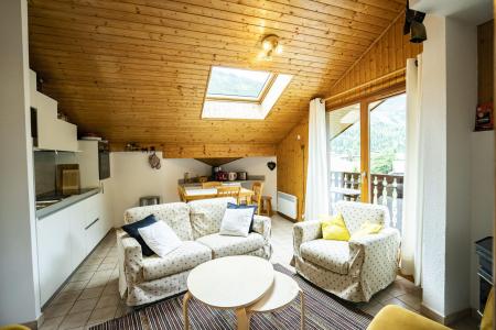 Ski verhuur Appartement 4 kamers 6 personen - La Résidence Forsythia - Châtel - Woonkamer