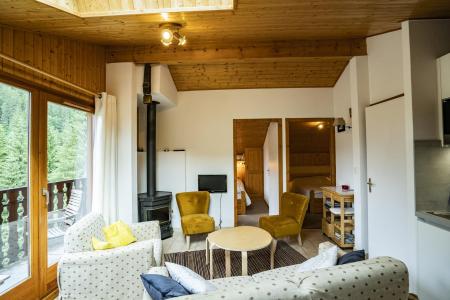 Ski verhuur Appartement 4 kamers 6 personen - La Résidence Forsythia - Châtel - Woonkamer