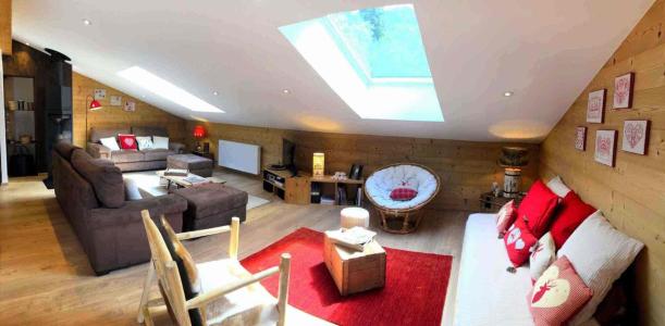 Ski verhuur Appartement 5 kamers 10 personen - Résidence Chalet des Freinets - Châtel - Woonkamer