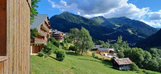 Location au ski Studio coin nuit 4 personnes (2008) - Résidence Chaumière des Neiges B - Châtel - Balcon