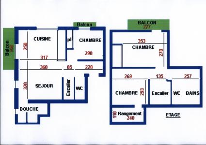 Rent in ski resort 4 room duplex apartment 8 people (4) - Résidence Echo des Montagnes - Châtel