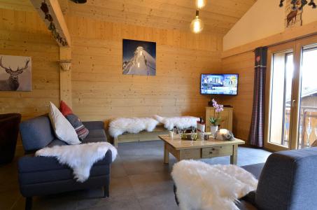 Rent in ski resort 8 room apartment 14 people - Résidence Florence - Châtel - Living room