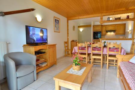 Ski verhuur Appartement 3 kamers bergnis 7 personen (003) - Résidence le Blanchot - Châtel - Woonkamer