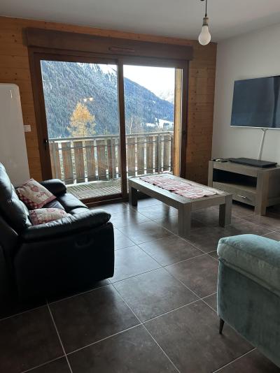 Ski verhuur Appartement 3 kamers 6 personen - Résidence le Clos des Oursons - Châtel - Woonkamer