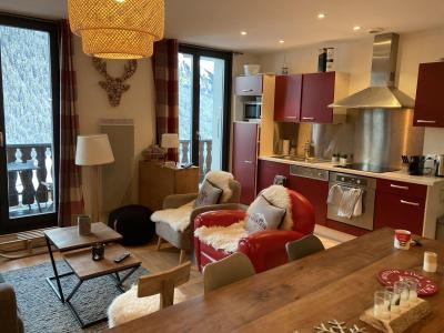 Ski verhuur Appartement 3 kamers 6 personen - Résidence Le Morclan - Châtel - Woonkamer