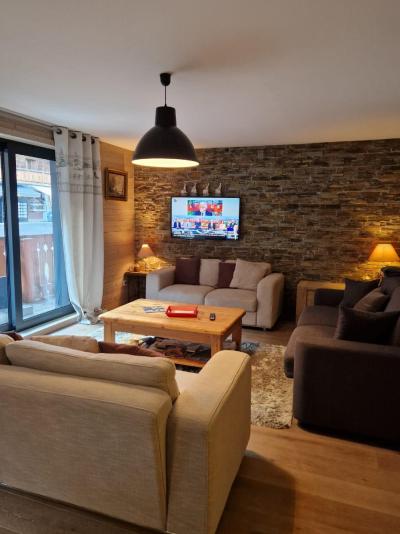 Skiverleih 3-Zimmer-Appartment für 6 Personen (12) - Résidence Les Soldanelles - Châtel - Wohnzimmer