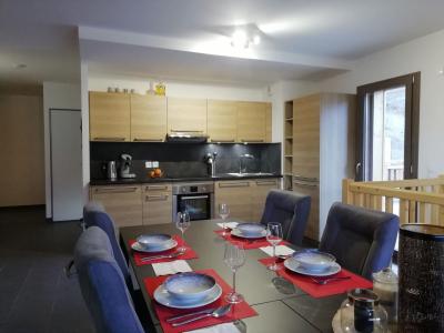 Rent in ski resort 3 room duplex apartment 7 people (1) - Résidence O ROUGE - Châtel - Dining area