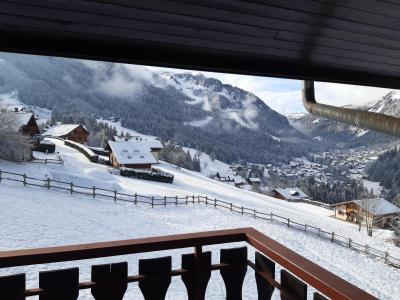Rent in ski resort Studio mezzanine 4 people (62) - Résidence Sylvia - Châtel - Balcony