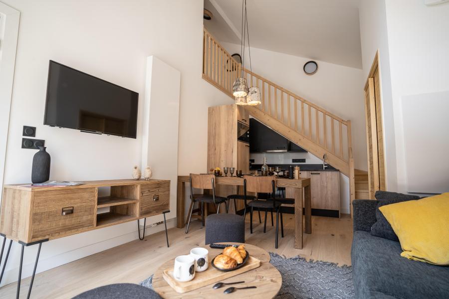 Skiverleih 2-Zimmer-Appartment für 4 Personen - Daddy Pool Terresens Les Roches Blanches - Combloux - Wohnzimmer