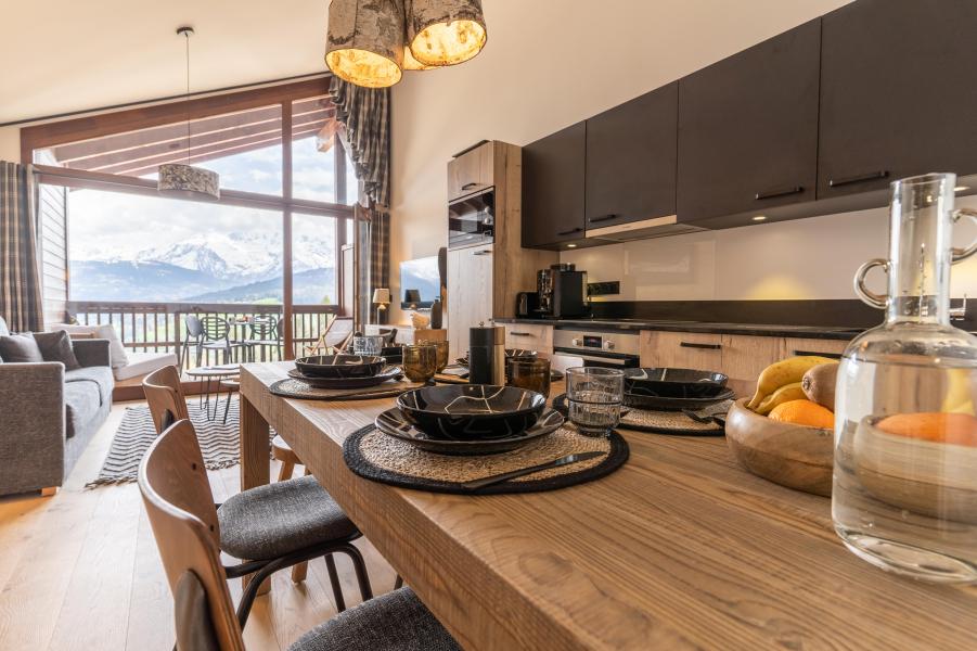 Location au ski Appartement 2 pièces cabine 6 personnes (Premium) - Daddy Pool Terresens Les Roches Blanches - Combloux - Séjour