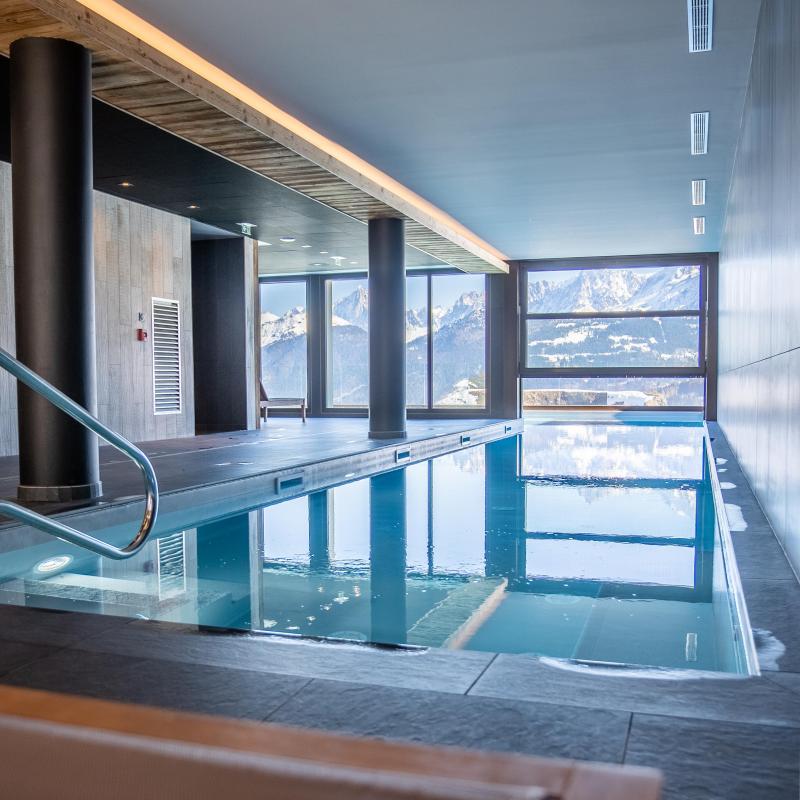 Location au ski Daddy Pool Terresens Les Roches Blanches - Combloux - Piscine