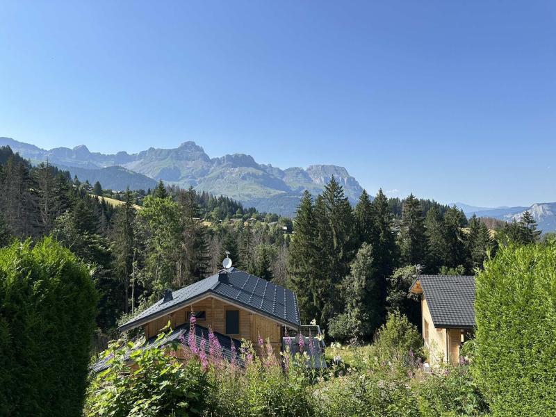 Ski verhuur Studio bergnis 4 personen (919) - Résidence l'Ecrin des Glaciers - Ecureuil - Combloux - Terras