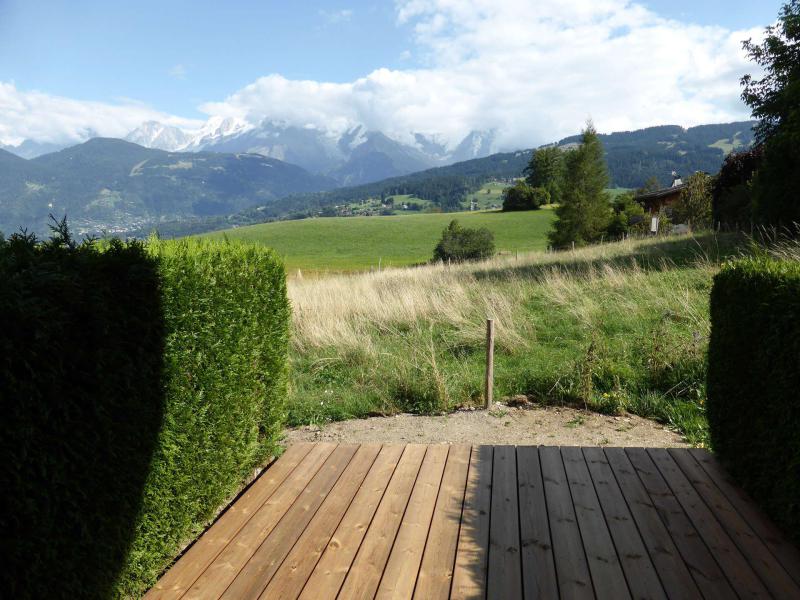 Alquiler al esquí Estudio para 4 personas (A7) - Résidence le Gros Cailloux Améthystes - Combloux - Terraza