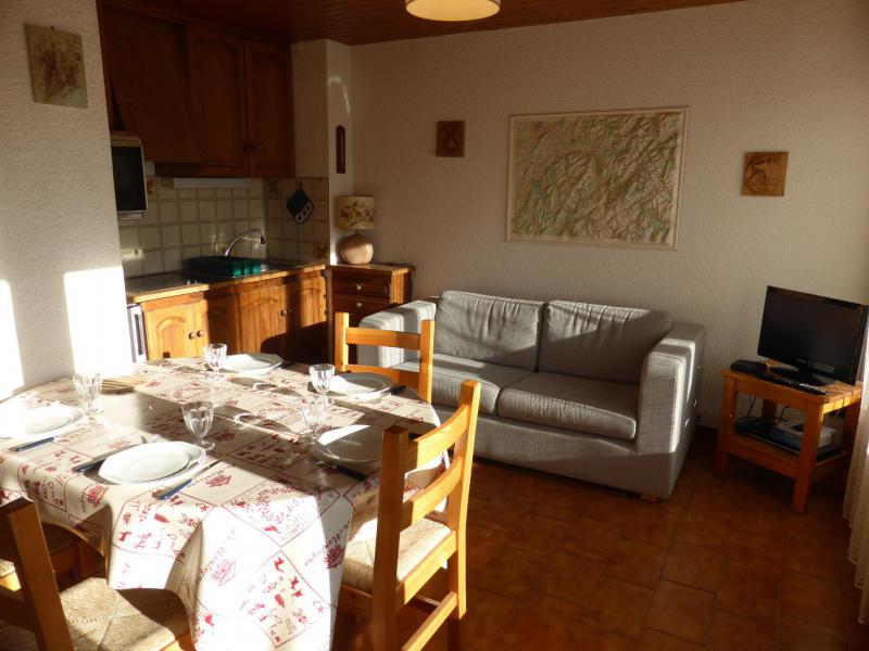 Rent in ski resort 3 room apartment 6 people (7) - Résidence Les  Elwoudis - Combloux - Living room