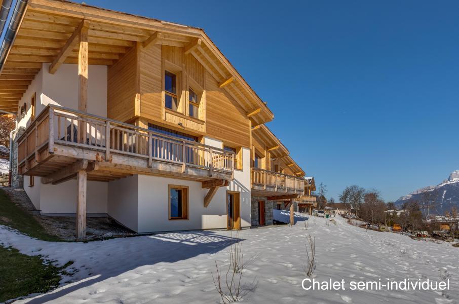 Rent in ski resort Résidence les Fermes du Mont Blanc - Combloux - Winter outside