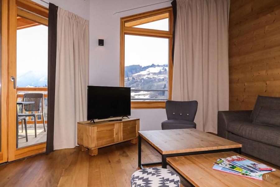 Rent in ski resort Résidence les Fermes du Mont Blanc - Combloux - Living room