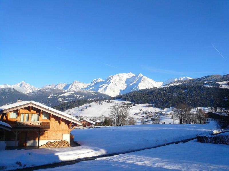 Аренда на лыжном курорте Апартаменты 2 комнат 6 чел. (266 - NE PLUS COMMERCIALISER) - Résidence les Terrasses du Mt Blanc - Combloux - зимой под открытым небом
